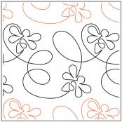 INVENTORY REDUCTION - Take Flight Bee PAPER longarm quilting pantograph design by Patricia Ritter of Urban Elementz