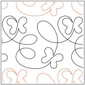 INVENTORY REDUCTION - Take Flight Butterfly PAPER longarm quilting pantograph design Patricia Ritter of Urban Elementz