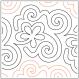 Hocus Pocus quilting pantograph pattern by Patricia Ritter of Urban Elementz