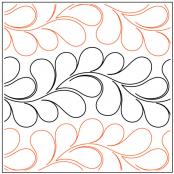Croissant Petite quilting pantograph pattern by Patricia Ritter of Urban Elementz