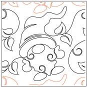 INVENTORY REDUCTION - Garden Gnome PAPER longarm quilting pantograph design by Patricia Ritter of Urban Elementz