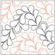 Croissant quilting pantograph pattern by Patricia Ritter of Urban Elementz