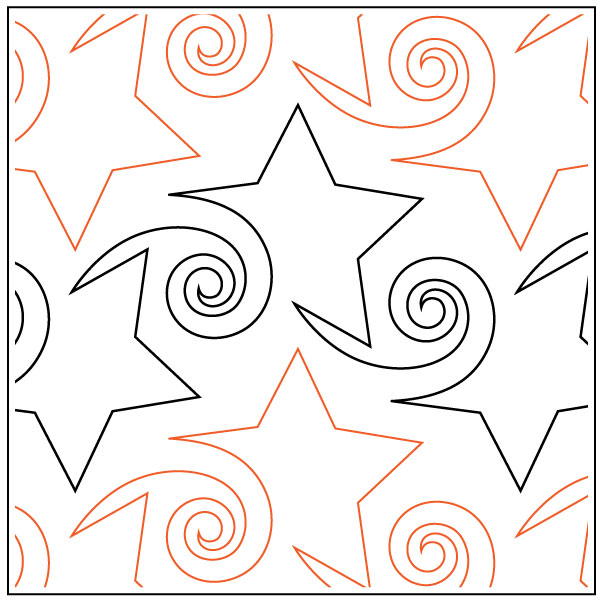 Wishing-On-A-Star-quilting-pantograph-pattern-Patricia-Ritter-Denise-Schillinger-1