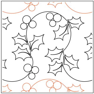INVENTORY REDUCTION...A Merry Lil Christmas quilting pantograph pattern by Patricia Ritter of Urban Elementz