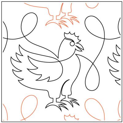 Cock-A-Doodle-Do-quilting-pantograph-pattern-Patricia-Ritter-Sara-Ann-Myers