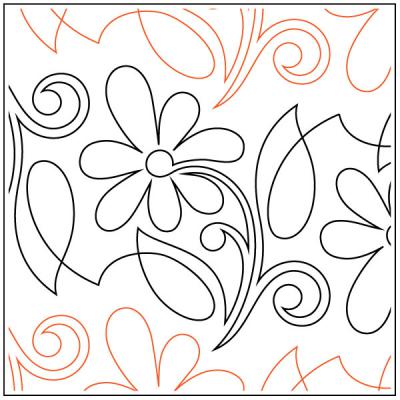 Perennial-quilting-pantograph-pattern-Patricia-Ritter-Denise-Schillinger