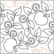 Apple Orchard quilting pantograph pattern by Patricia Ritter of Urban Elementz