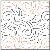 INVENTORY REDUCTION - Conifer PAPER longarm quilting pantograph design by Patricia Ritter and Denise Schillinger