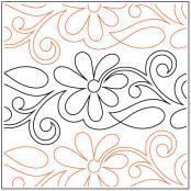Perennial Petite PAPER longarm quilting pantograph design by Patricia Ritter and Denise Schillinger