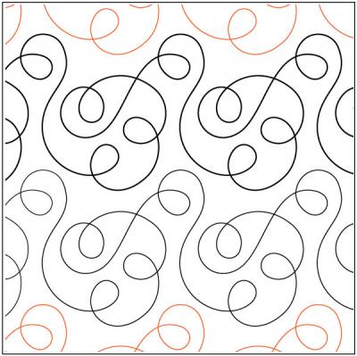 INVENTORY REDUCTION - Wrap It Up PAPER longarm quilting pantograph design by Barbara Becker