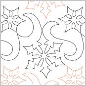 INVENTORY REDUCTION - Snow Winds PAPER longarm quilting pantograph design by Barbara Becker