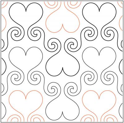 Hearts-Abound-quilting-pantograph-sewing-pattern-Lisa-Calle