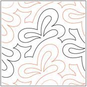 Acacia Leaves quilting pantograph sewing pattern by Lorien Quilting