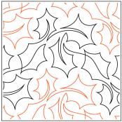 INVENTORY REDUCTION - Allover Holly PAPER longarm quilting pantograph design by Lorien Quilting 1