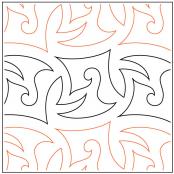 CLOSEOUT...Bayonet quilting pantograph sewing pattern by Lorien Quilting