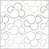 Swanky PAPER longarm quilting pantograph design by Patricia Ritter Sarah  Ann Myers