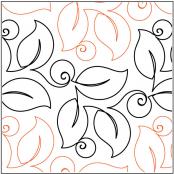 Bush Berries PAPER longarm quilting pantograph design by Lorien Quilting