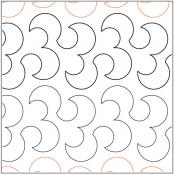 CLOSEOUT - Cute Curls quilting pantograph pattern by Lorien Quilting