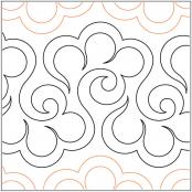 INVENTORY REDUCTION - Halcyon PAPER longarm quilting pantograph design by Lorien Quilting