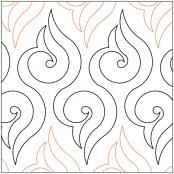 Lorien's Arabesque quilting pantograph pattern by Lorien Quilting