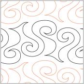 Roil quilting pantograph pattern by Lorien Quilting