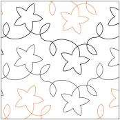 Star Light PAPER longarm quilting pantograph design by Lorien Quiltin