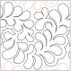 Bountiful Feathers quilting pantograph pattern by Lorien Quilting