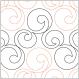 Bubbles quilting pantograph pattern by Lorien Quilting