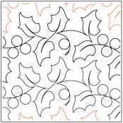 INVENTORY REDUCTION - Christmas Holly PAPER longarm quilting pantograph design by Patricia Ritter of Urban Elementz