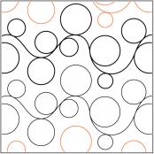 Double Bubble #2 pantograph pattern by Patricia Ritter of Urban Elementz