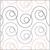 INVENTORY REDUCTION - Mod Dotz PAPER longarm quilting pantograph design by Patricia Ritter of Urban Elementz
