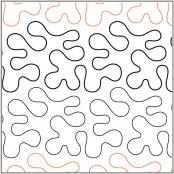 Scribbles Petite quilting pantograph pattern by Patricia Ritter of Urban Elementz