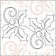 Holiday Garland quilting pantograph pattern by Patricia Ritter of Urban Elementz
