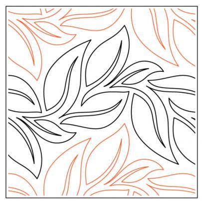 INVENTORY REDUCTION - Edgewood PAPER longarm quilting pantograph design by Willow Leaf Designs