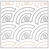 Baptist-Swirl-paper-longarm-quilting-pantograph-design-Willow-Leaf-Designs