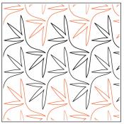 INVENTORY REDUCTION - Bird Tracks PAPER longarm quilting pantograph design by Willow Leaf Designs 1