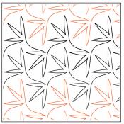 INVENTORY REDUCTION - Bird Tracks PAPER longarm quilting pantograph design by Willow Leaf Designs