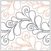 Chevron-Feather-paper-longarm-quilting-pantograph-design-Willow-Leaf-Designs