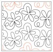 Daisy-Bounce-paper-longarm-quilting-pantograph-design-Willow-Leaf-Designs