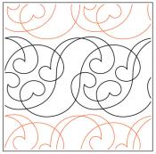 Fibonacci-Lace-paper-longarm-quilting-pantograph-design-Willow-Leaf-Designs
