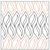 Infinite-Flame-paper-longarm-quilting-pantograph-design-Willow-Leaf-Designs