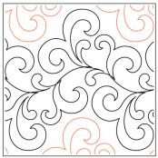 Joie-paper-longarm-quilting-pantograph-design-Willow-Leaf-Designs