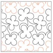 Lucky-Clover-paper-longarm-quilting-pantograph-design-Willow-Leaf-Designs