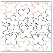 INVENTORY REDUCTION - Lucky Clover PAPER longarm quilting pantograph design by Willow Leaf Designs