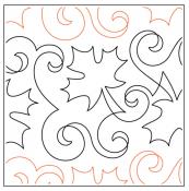 Maple-Syrup-paper-longarm-quilting-pantograph-design-Willow-Leaf-Designs