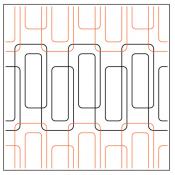 Mod-Paperclip-paper-longarm-quilting-pantograph-design-Willow-Leaf-Designs