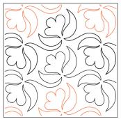 Peti-Fleur-paper-longarm-quilting-pantograph-design-Willow-Leaf-Designs