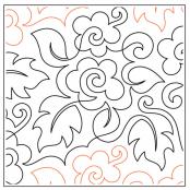 Rosie-paper-longarm-quilting-pantograph-design-Willow-Leaf-Designs