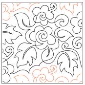 INVENTORY REDUCTION - Rosie PAPER longarm quilting pantograph design by Willow Leaf Designs