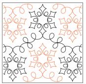 Snazzy-Snowflake-paper-longarm-quilting-pantograph-design-Willow-Leaf-Designs